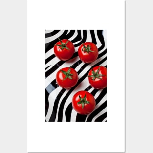 Five tomatoes Posters and Art